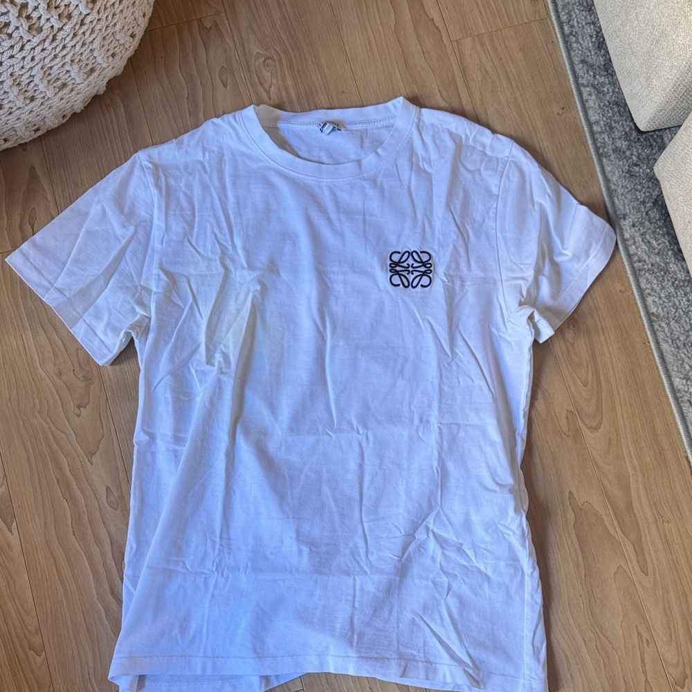 Loewe White Tee with Black Label